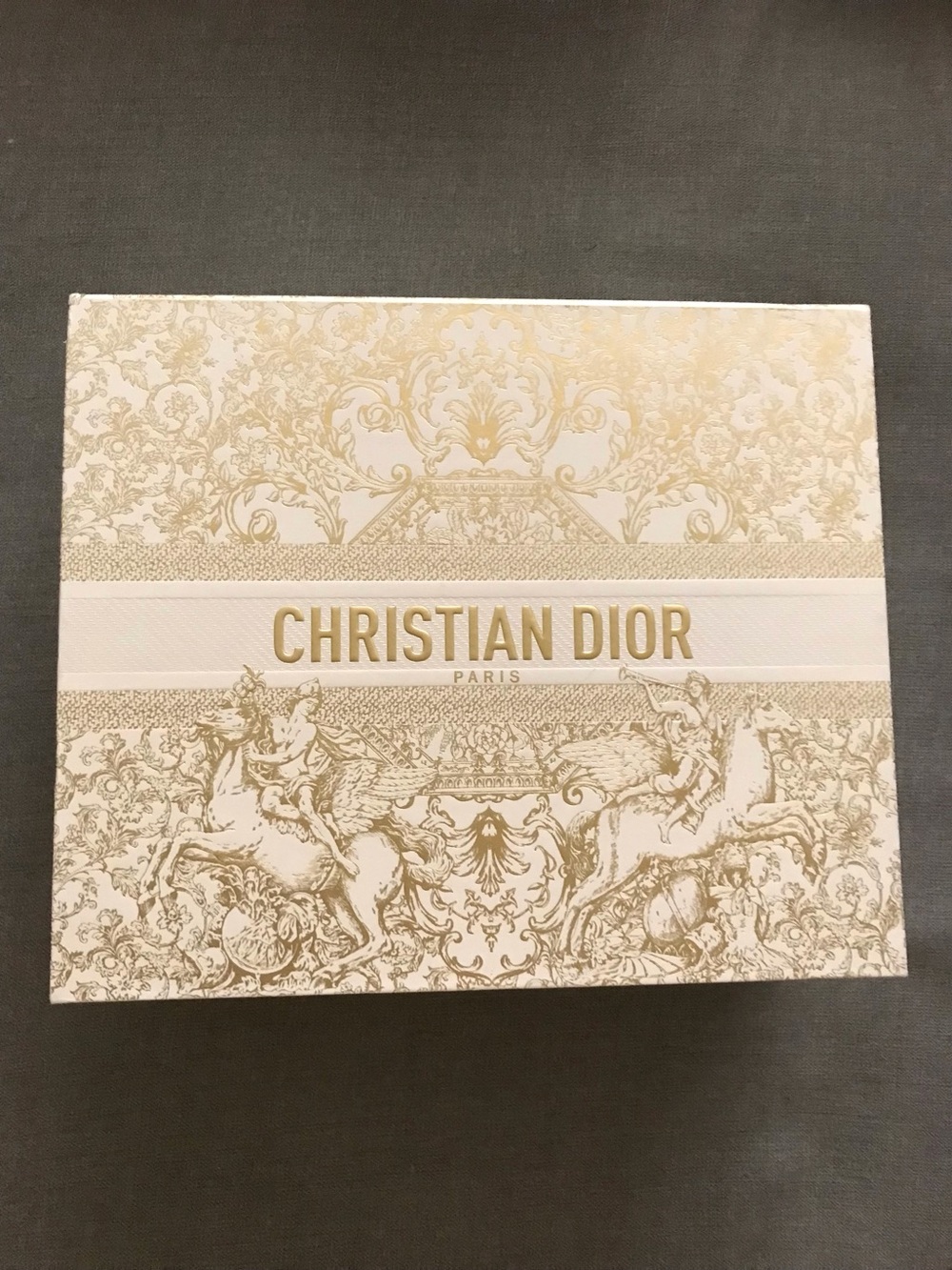Christian Dior Gold & White Gift Box